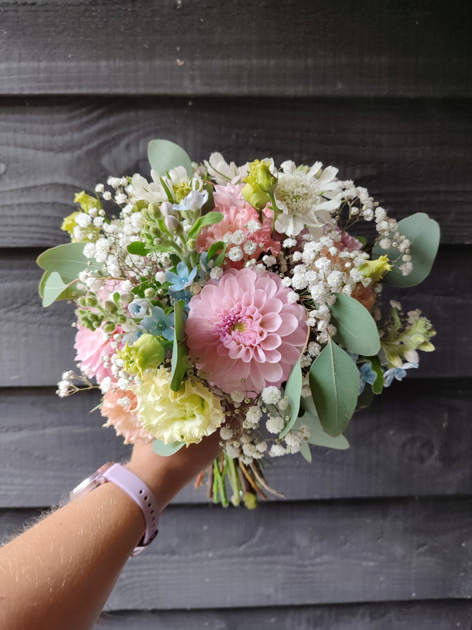 Bruidsboeket van Janita Boers Bloemstyling details