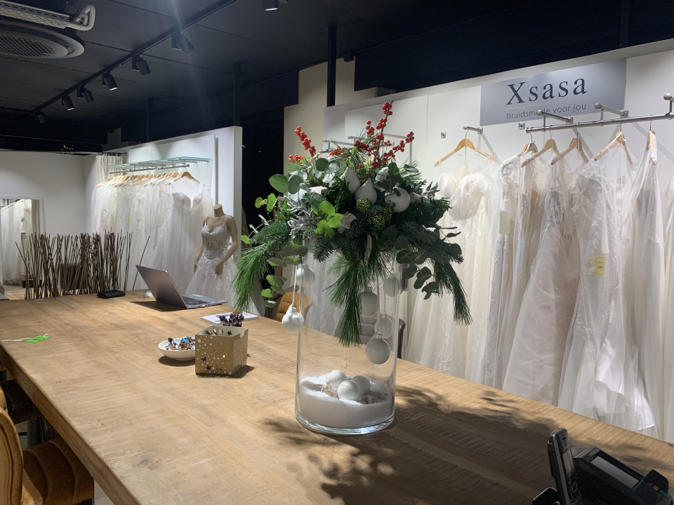 Trouwjurk van Xsasa Bruidsmode details