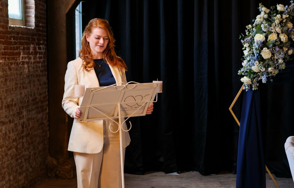 Trouwambtenaar Nice to wed you impressie