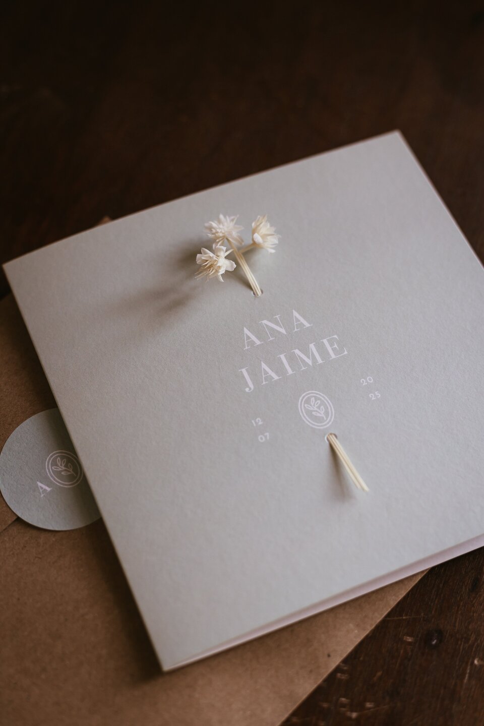 een close-up van een boek met bloemen erop