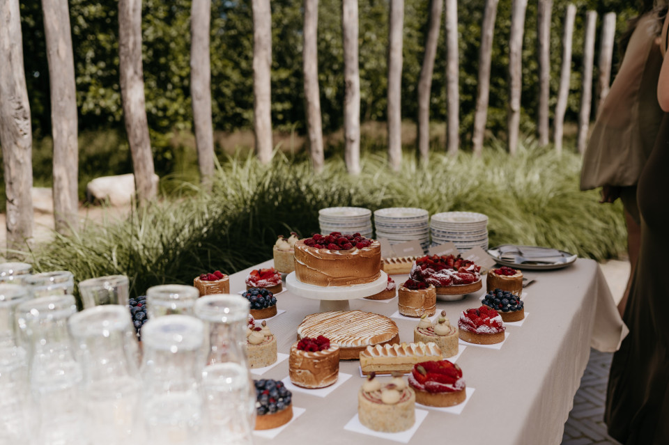 Bruidstaart van Patisserie Lars details