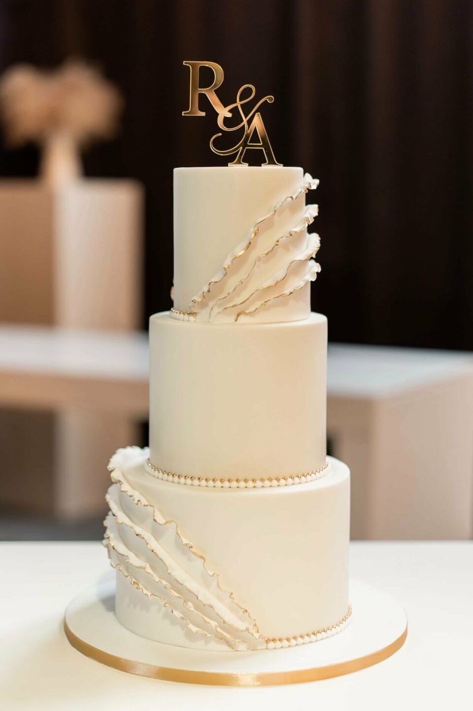 Bruidstaart van Hannies Bakery details