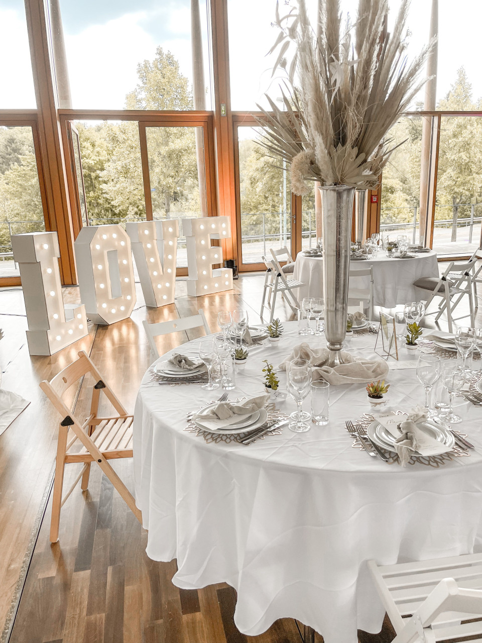 Decoratie van Boho Hochzeitsdeko impressie