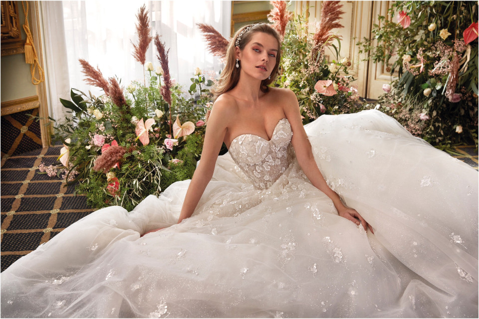 Trouwjurk van Santerello Bruidsmode details