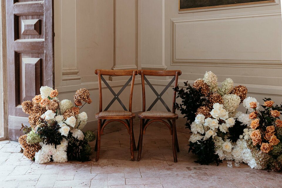 Bruidsboeket van Loose Florals details