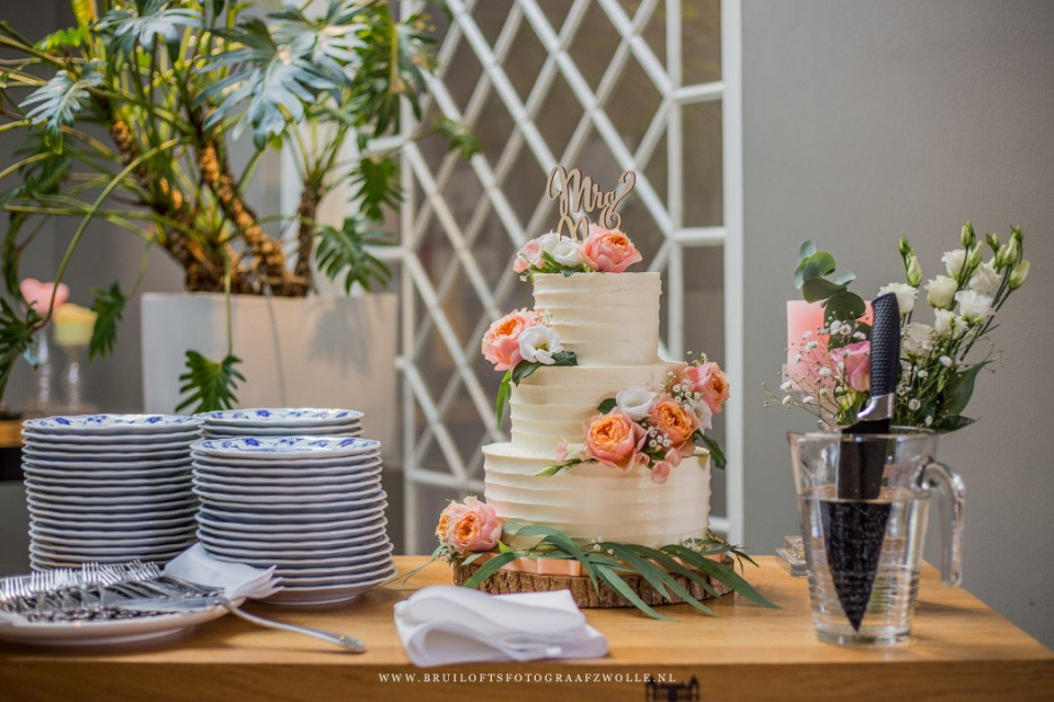 Bruidstaart van Cake and More overzicht
