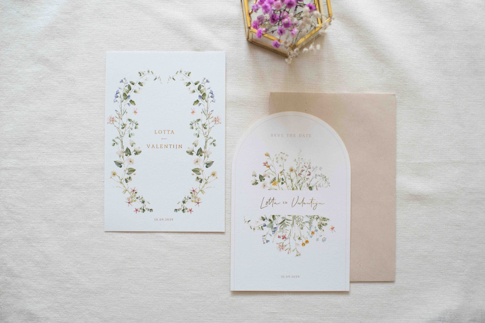 Trouwkaarten van Studio Dijs impressie 