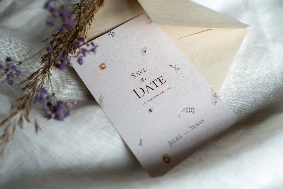 Save the date kaart