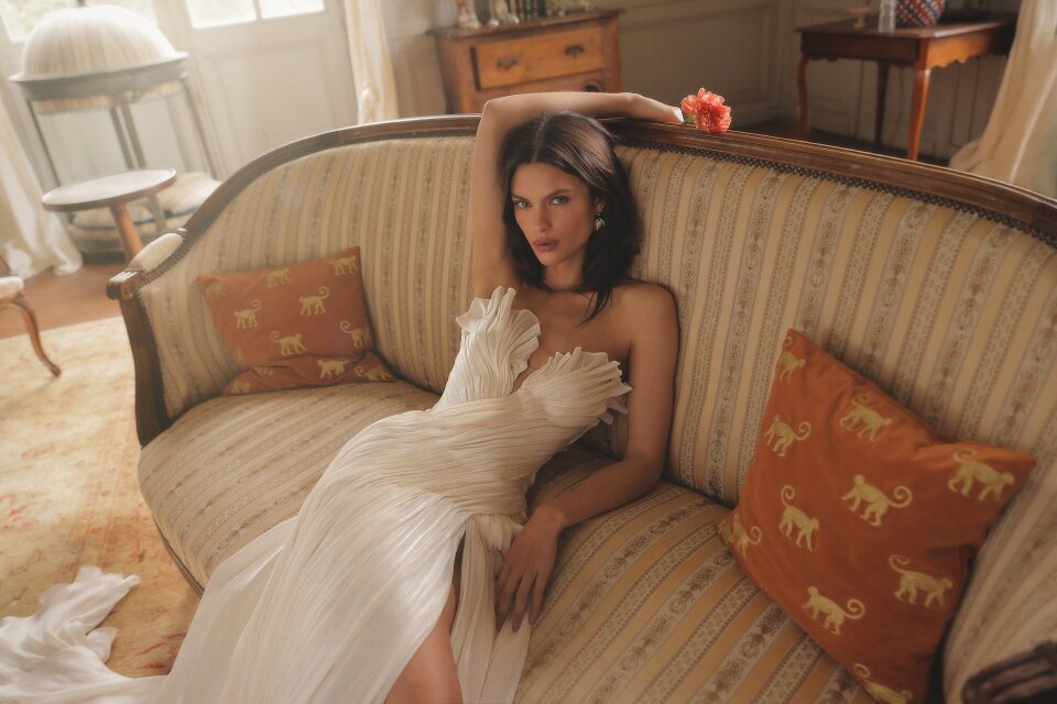 Trouwjurk passen bij La Bella Blanca