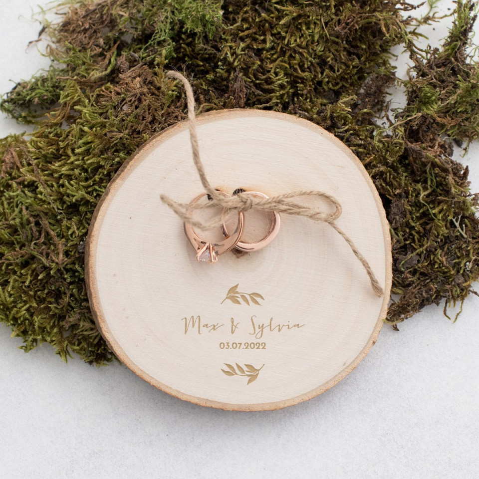 houten plak ringhouder