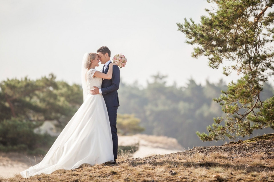trouwstel in het bos