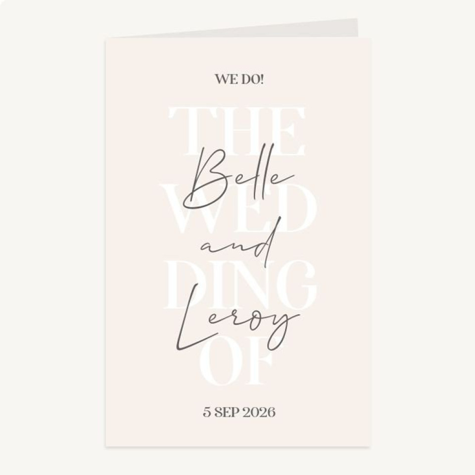 gepersonaliseerde bruiloftsuitnodiging