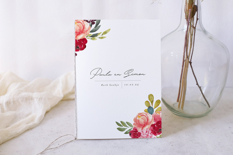bloemen trouwprogramma