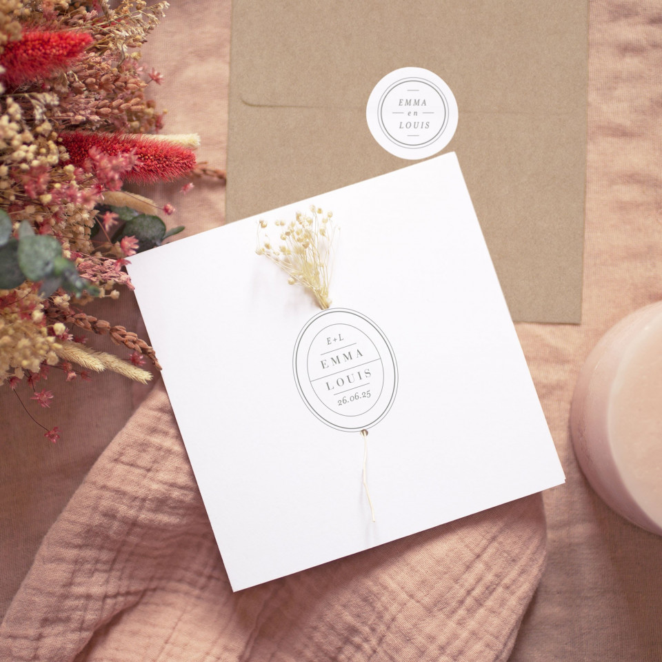 save the date kaart mockup