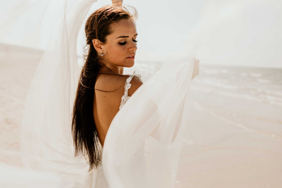 Trouwjurk van Oh Darling Bridal Boutique details