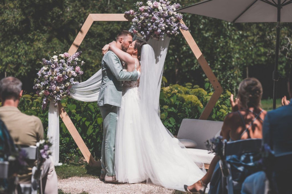 Bruidsboeket van meijnschikthet details