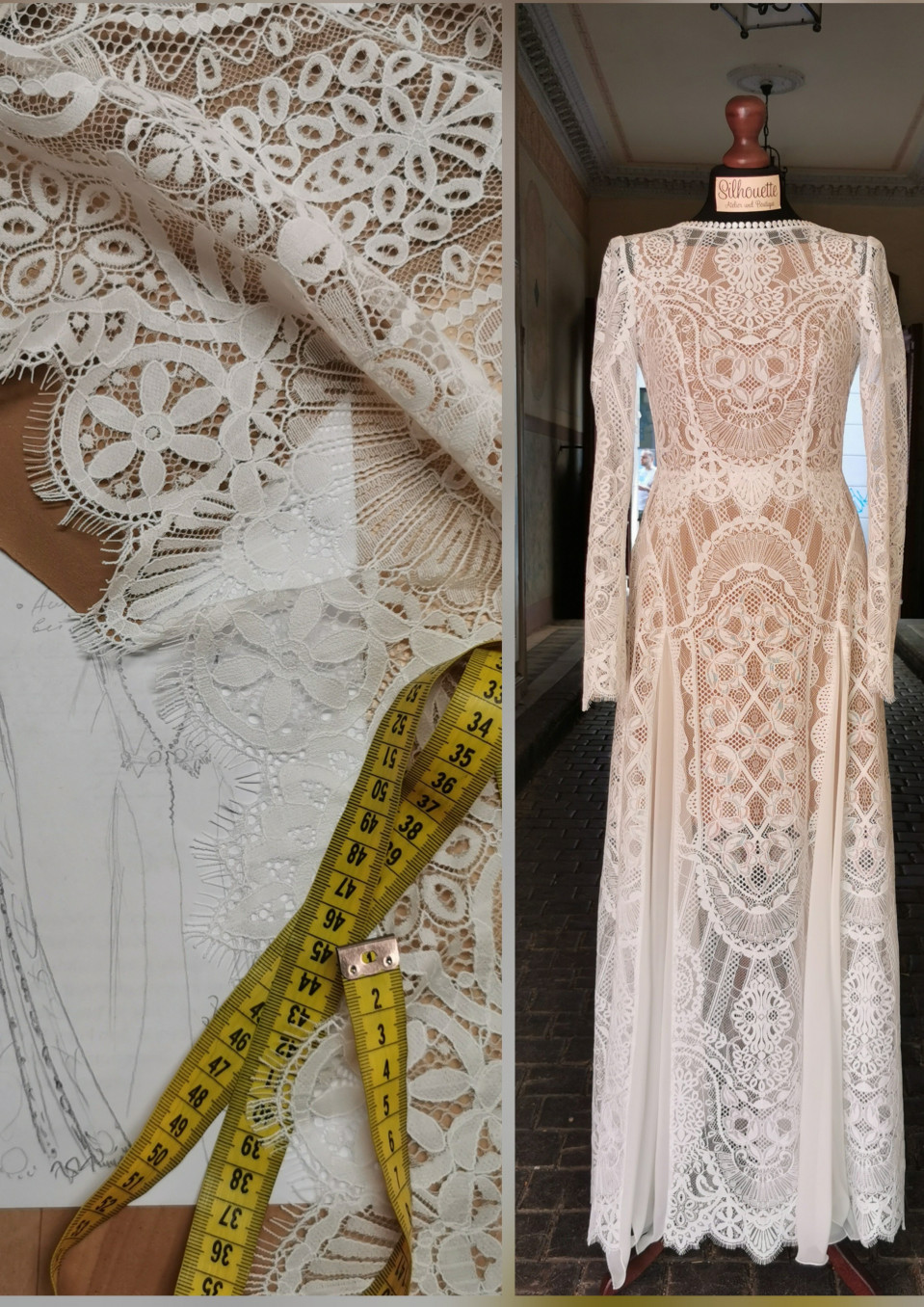 Trouwjurk van Atelier und Boutique Silhouette impressie 3