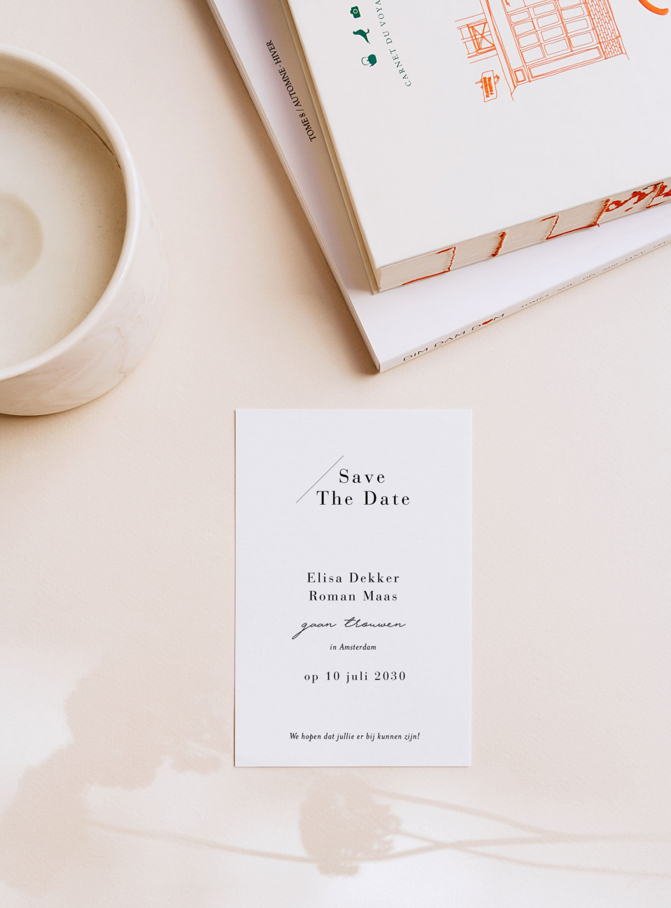 save the date kaart mockup