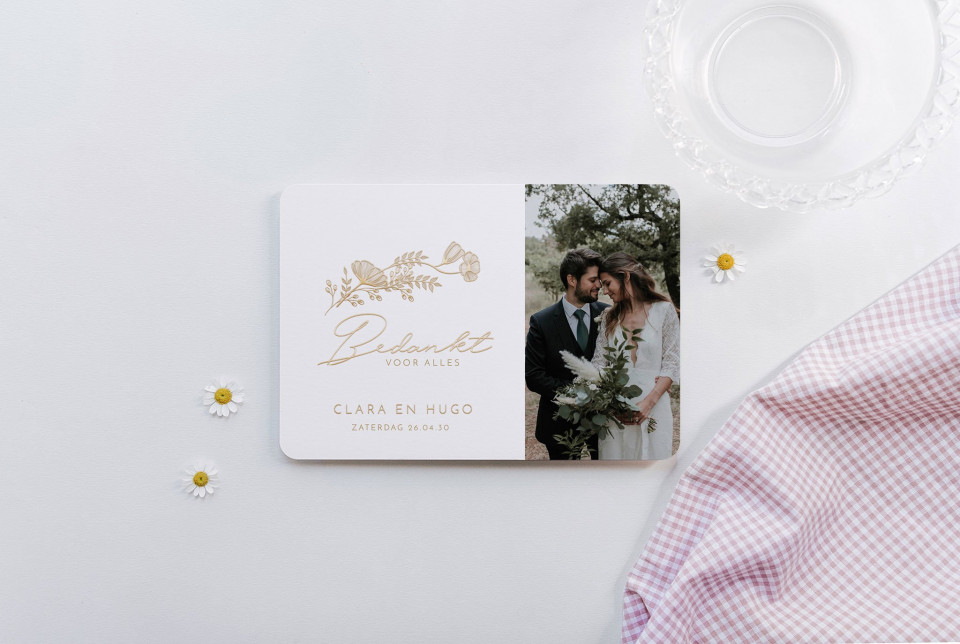 bruiloft save the date kaart