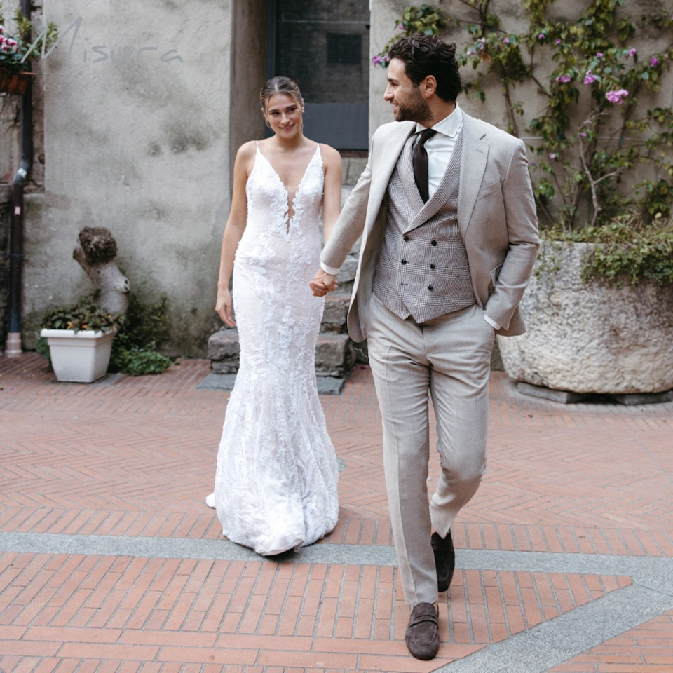 Trouwpak van Misura Sartoria details