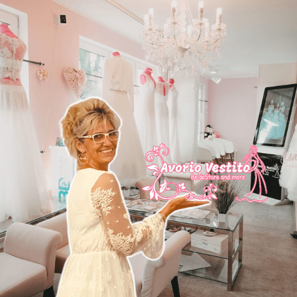 Trouwjurk van Avorio Vestito BrideStore and more impressie 