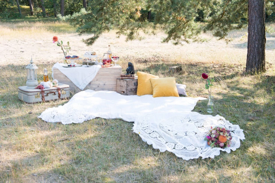 Picknicken op je bruiloft