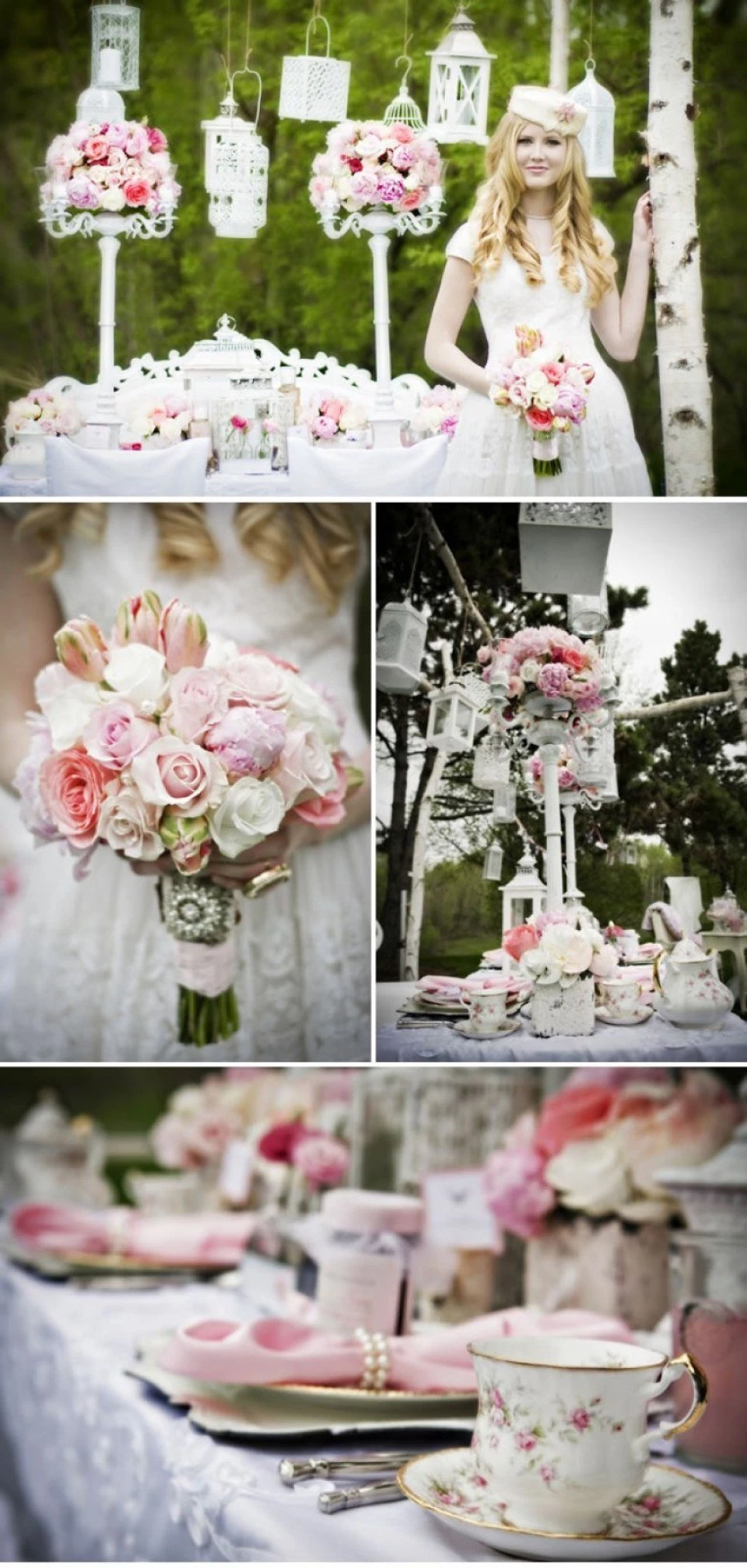 Inspiratie: vintage roze bruiloft