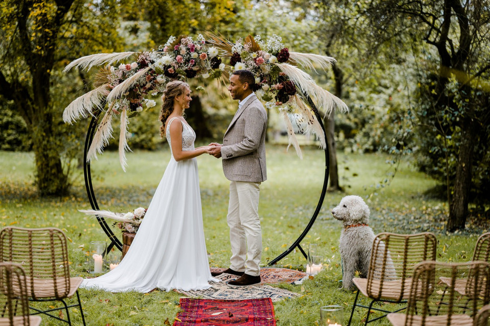 Trouwjurk van Feliz Novia impressie 4