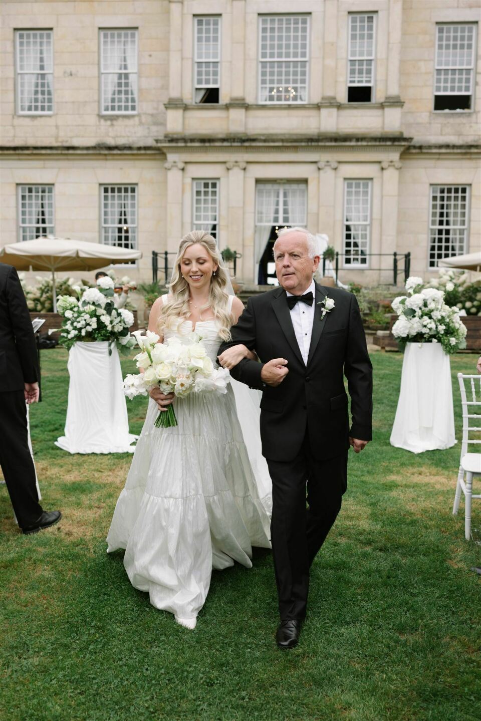 Bruidsboeket van Belle Rosa details