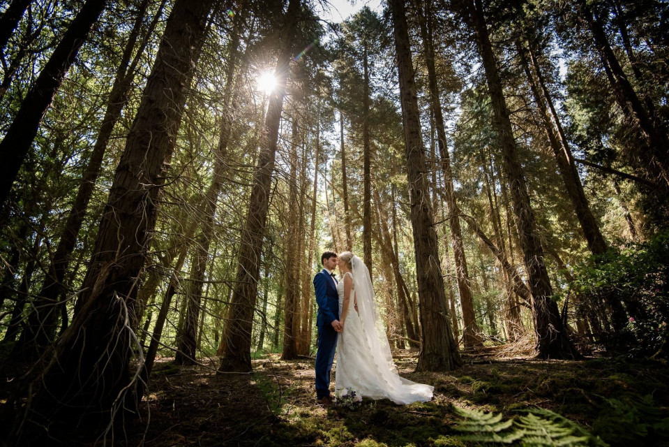 trouwfotografie in het bos