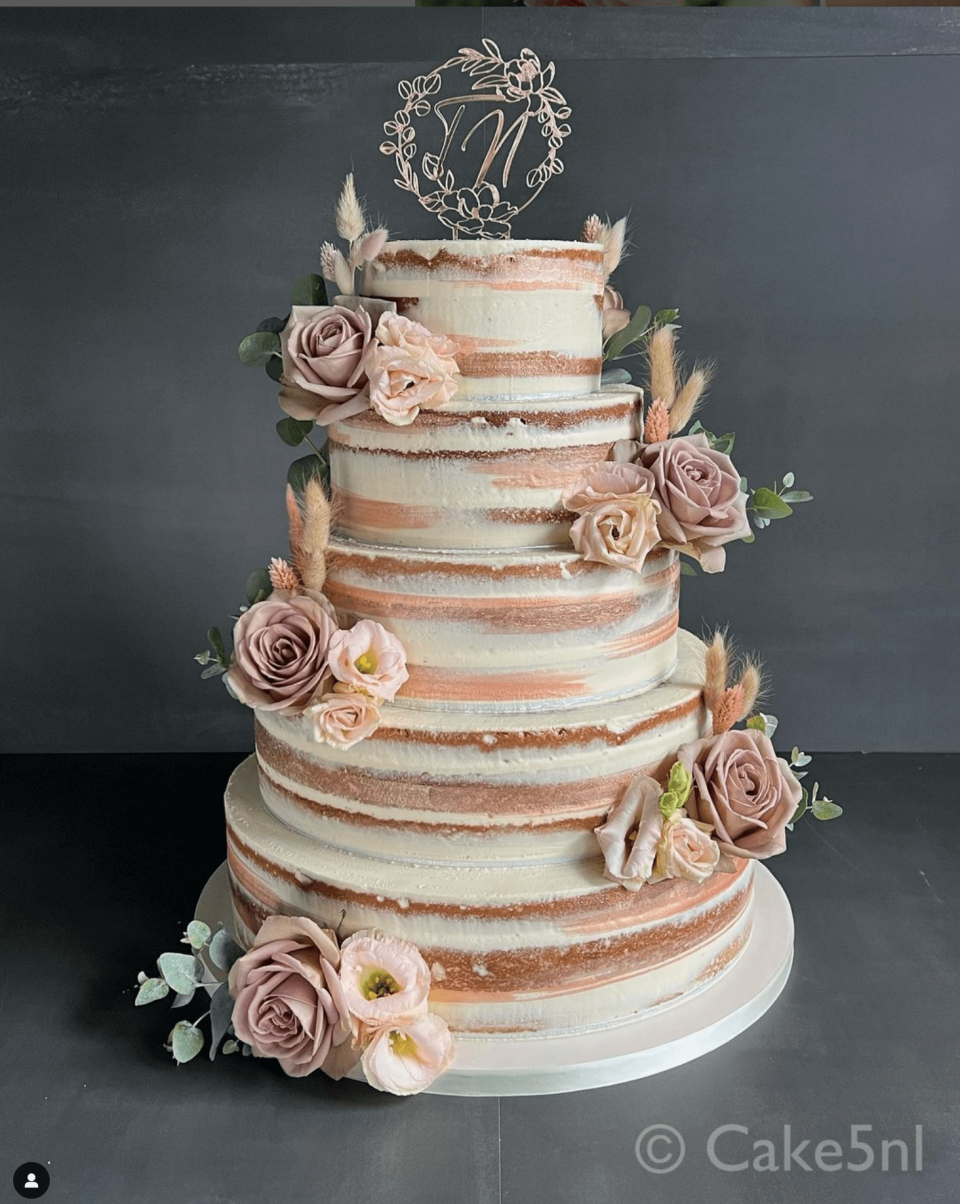 Bruidstaart van Cake 5 Exclusive Cakes impressie
