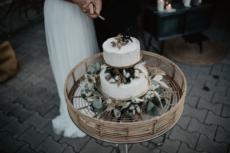 Edgy Hochzeitstorte