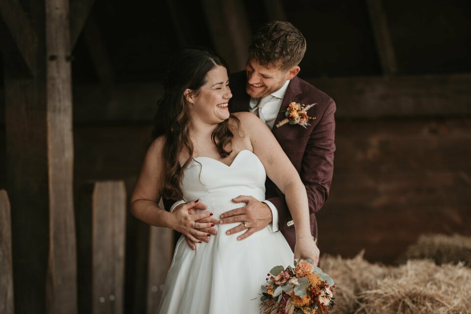 Trouwjurk van Bruidsstal Dalem details