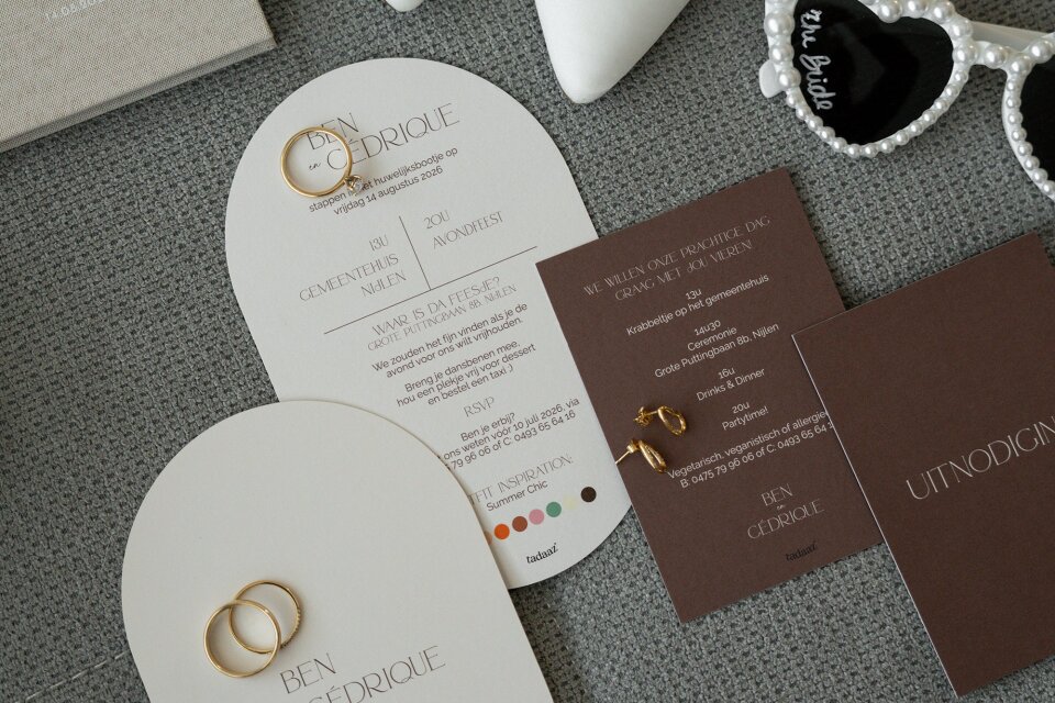 Huwelijksbedankjes van Tadaaz details