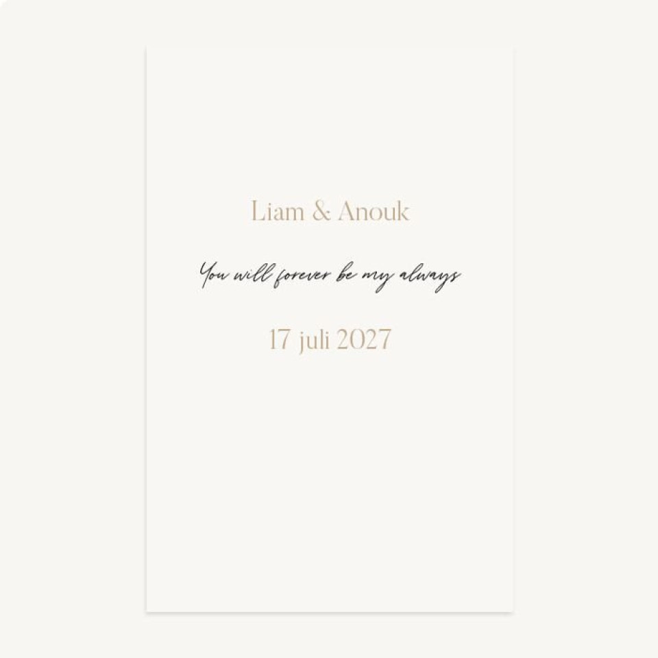 gepersonaliseerde bruiloftsuitnodiging