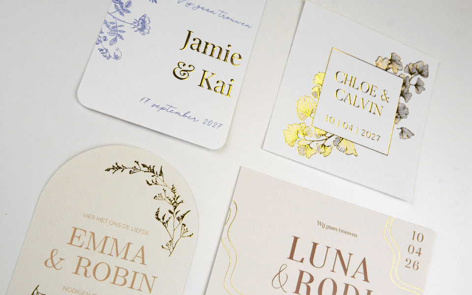 Trouwkaarten van Weddingdeco.nl Trouwkaarten details
