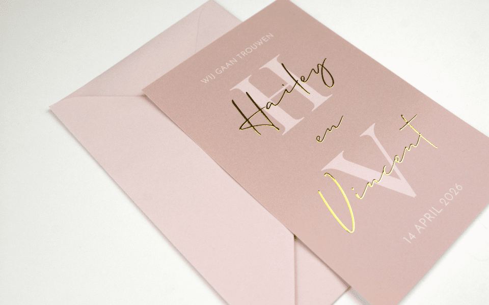 Trouwkaarten bestellen bij Weddingdeco.nl Trouwkaarten