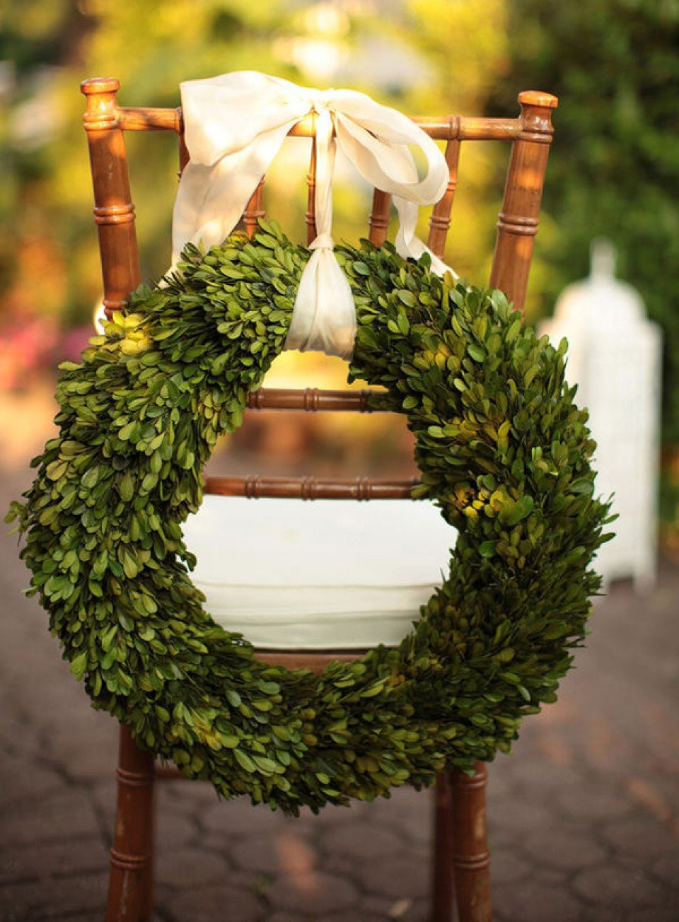 krans op stoel