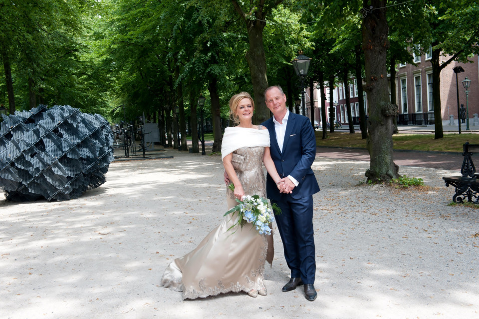 Trouwjurk van Angeline van Leeuwen Couture impressie 4