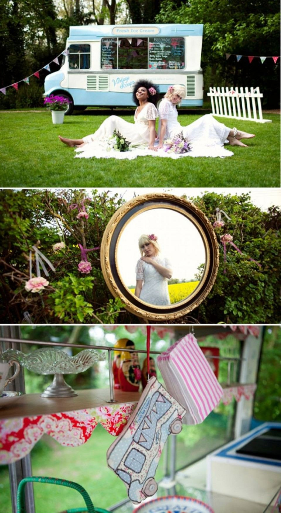 een collage van foto's van een bruiloftsfeest