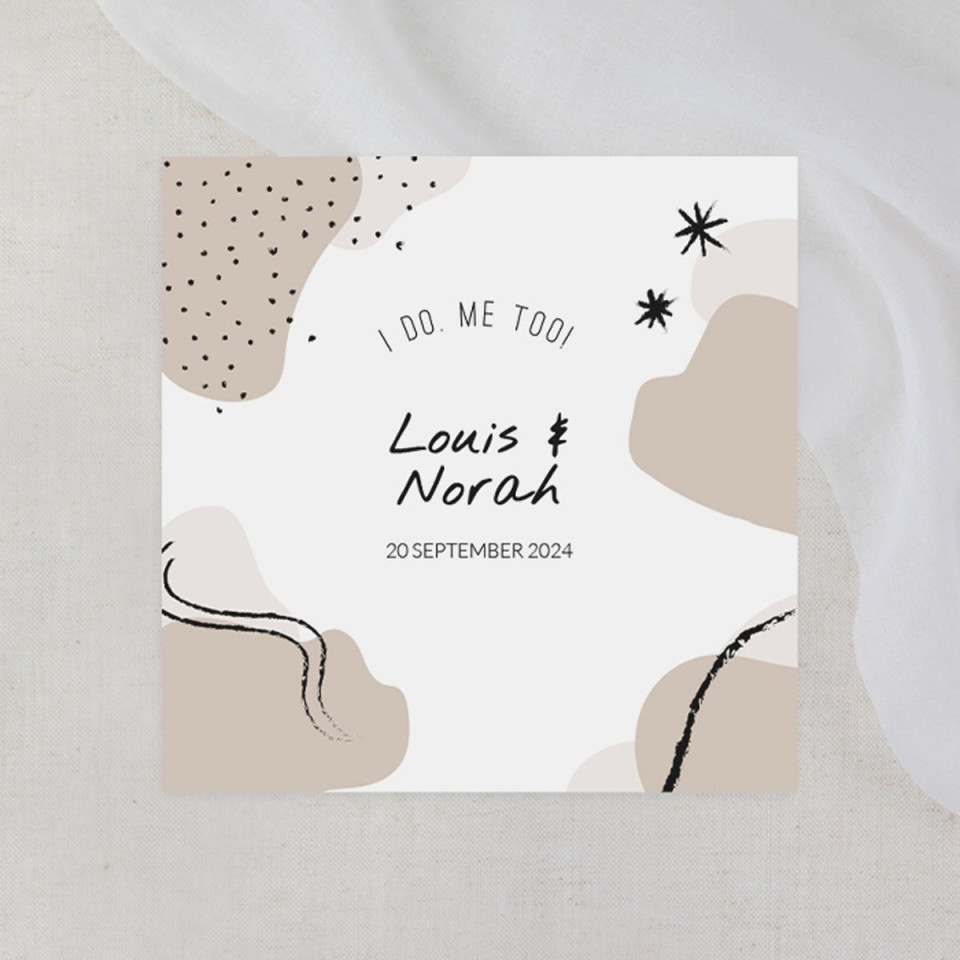 Louis Norah trouwstationery