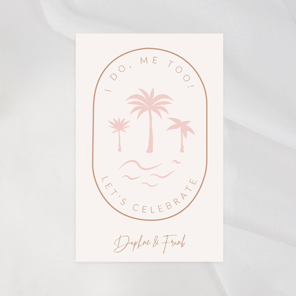 Palm Beach bruiloft uitnodiging