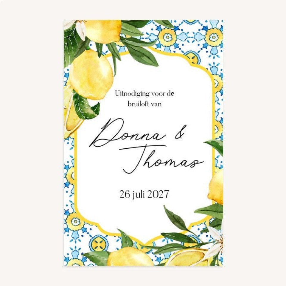 citroenbruiloftsuitnodiging