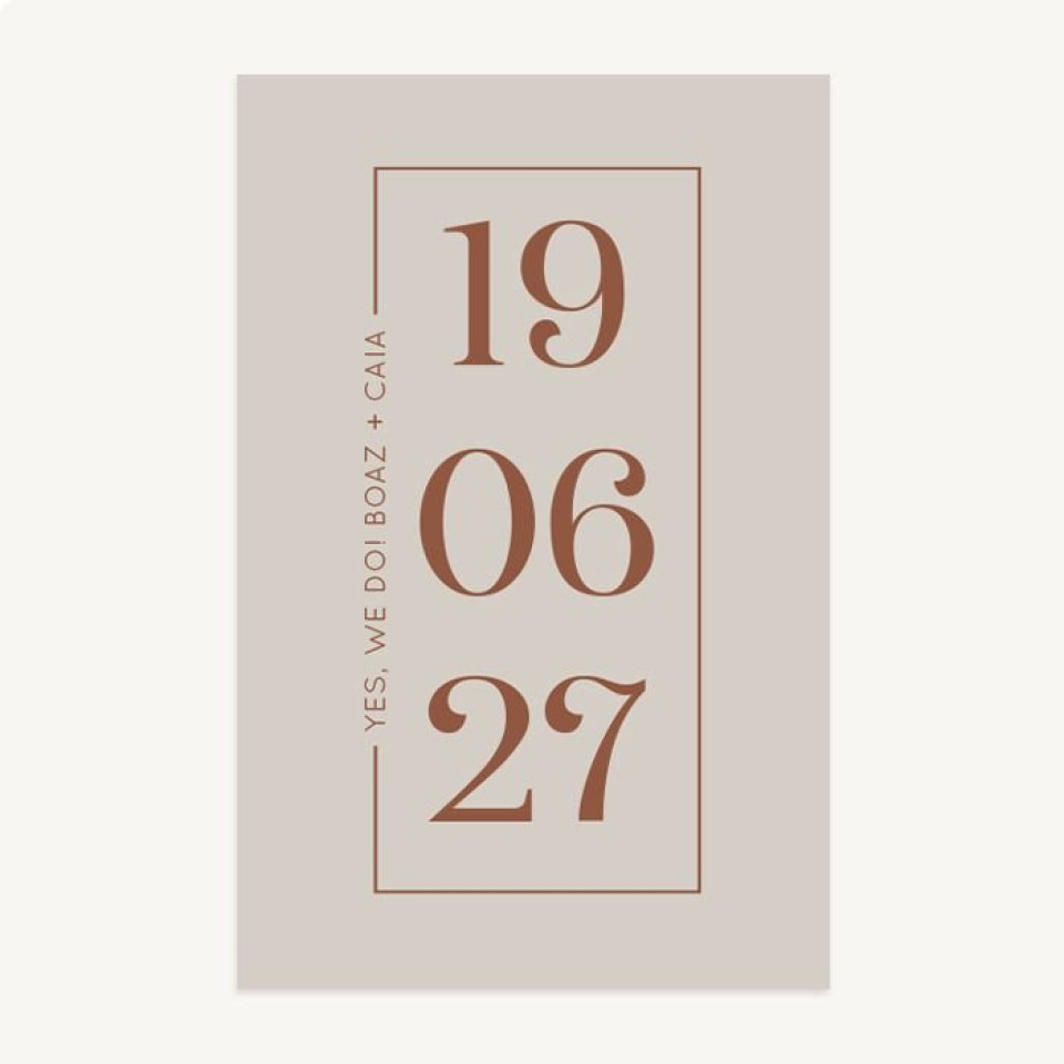 save the date ansichtkaart