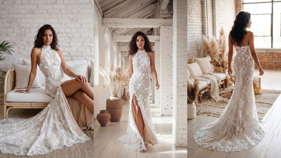 Trouwjurk van Compagne Bruidsmode details