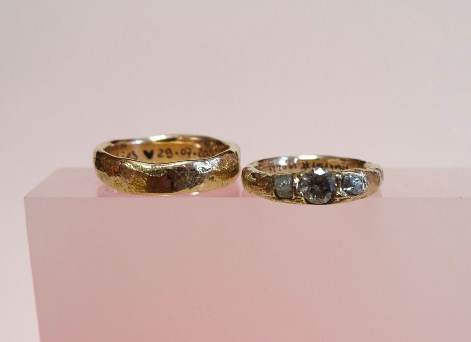 Trouwringen van Lies de Vooght Jewelry details
