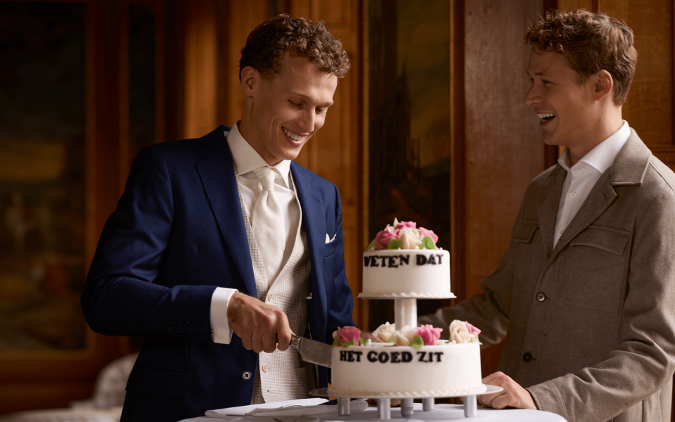 Trouwpak van Jac Hensen Amersfoort details