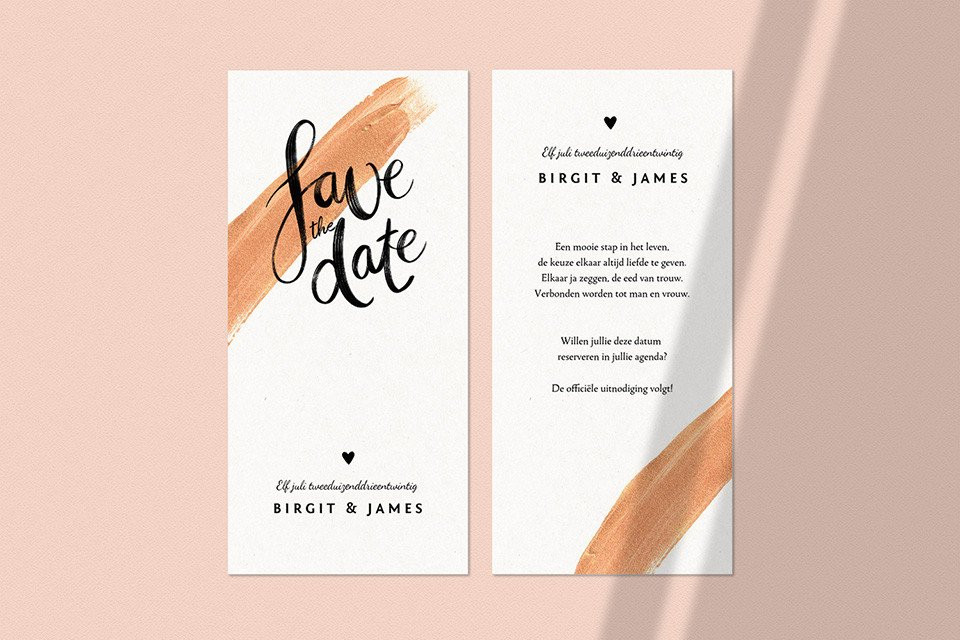save the date kaart sjabloon