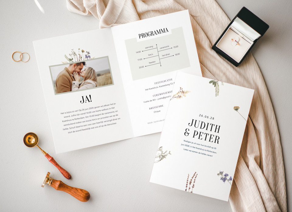 Trouwkaarten bestellen bij Save My Date