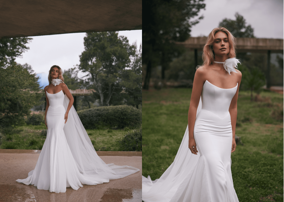 Trouwjurk passen bij La Bella Blanca